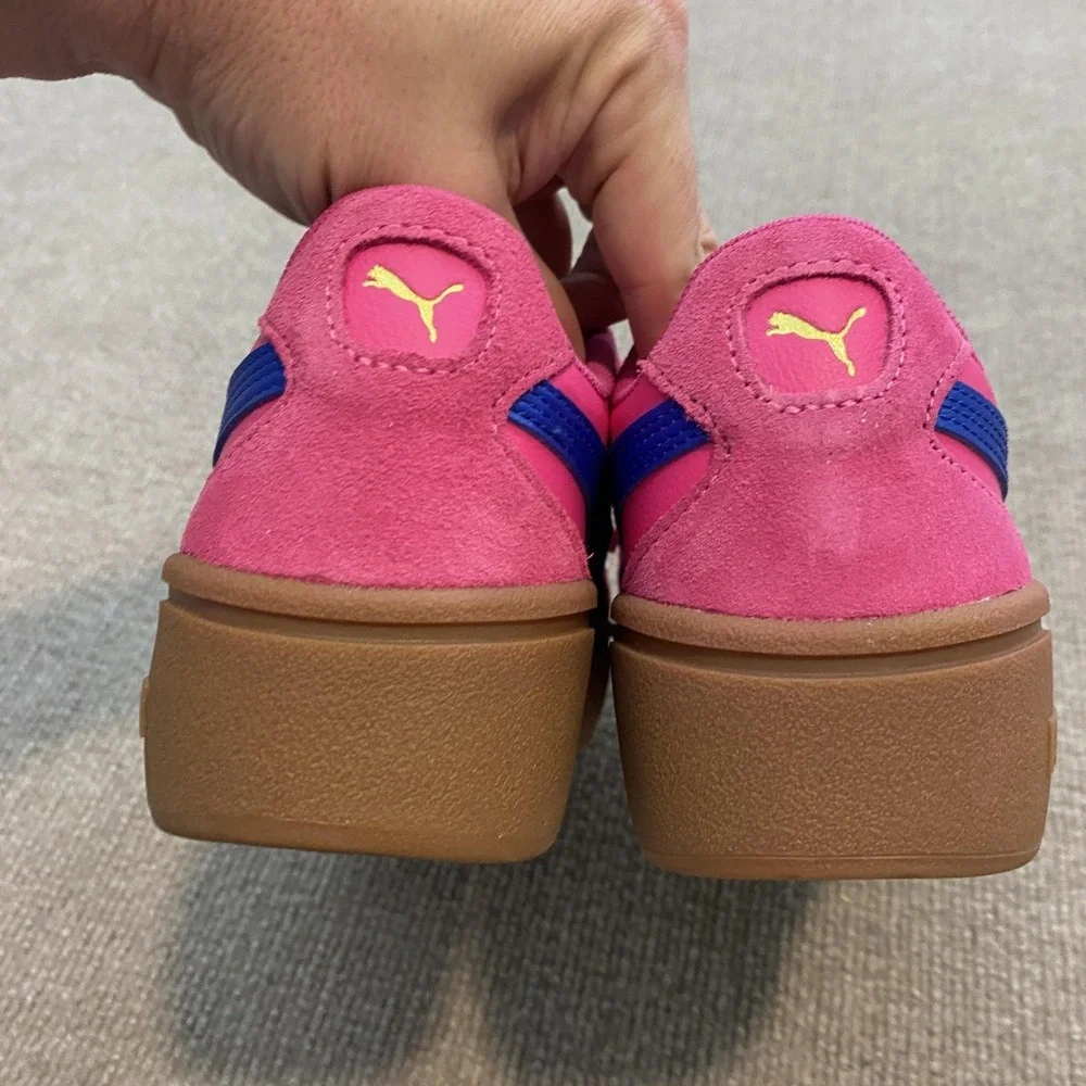 PUMA Shoes Womens Size 8.5 Pink Platform SoftFoam+ Cushioned‎ Sneakers 402313-14